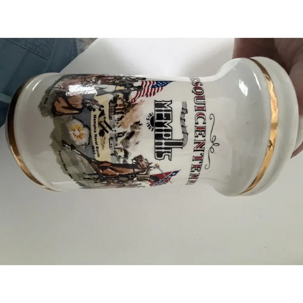 1969 Old Fitzgerald Decanter Commemorating the Memphis Sesquicentennial. Missing